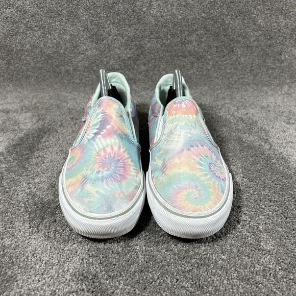 VANS Asher Deluxe Comfort Slip On Women’s Sz 11 Pastel Tie Dye Skate Shoes Used - Picture 3 of 11